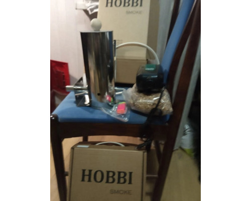Комплект для холодного копчения: Дымогенератор Hobbi smoke 2 + шкаф  Bravo Box -50л